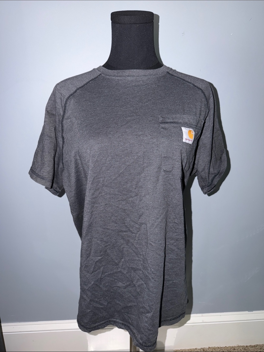 Carhartt Men's Short-Sleeve Pocket Tee - Charcoal